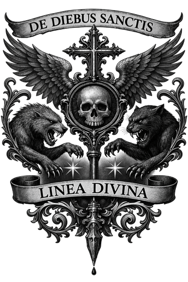 Devine Linage crest — De Diebus Sanctis · Linea Divina